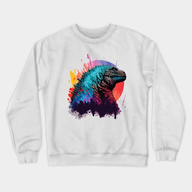 Godzilla Crewneck Sweatshirt by vectrus